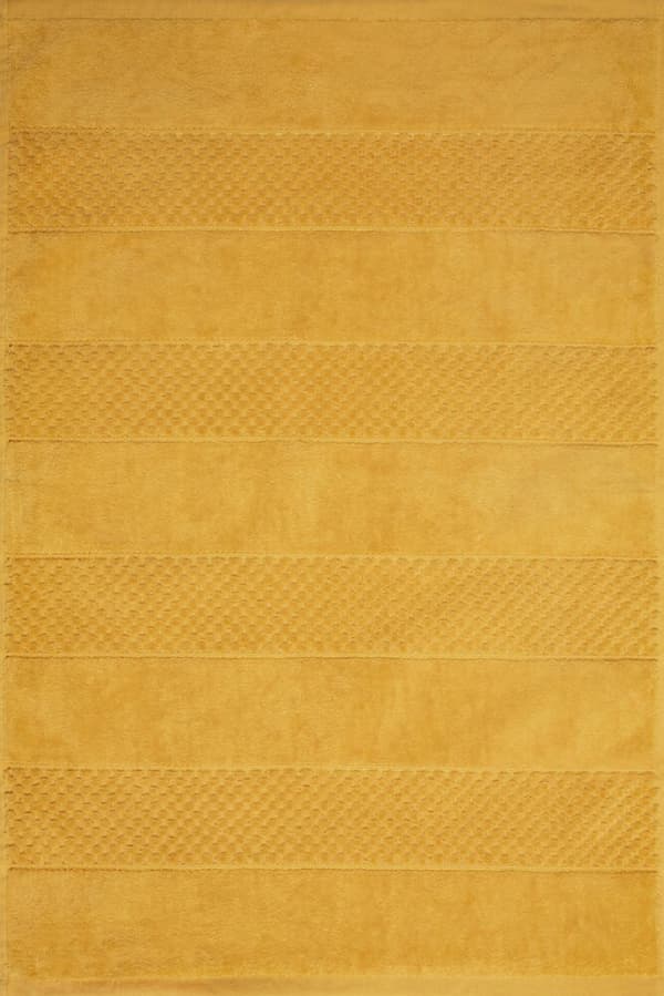 Kylpyhuonematto 50x70 JESSI Eurofirany kohokuvioitu geometrinen sinappi