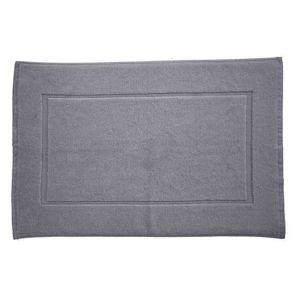 Badrumsmatta "Soft" 50 x 80 cm 100% Kammad bomull / 1000 gr/m² - Soft Grå pärl