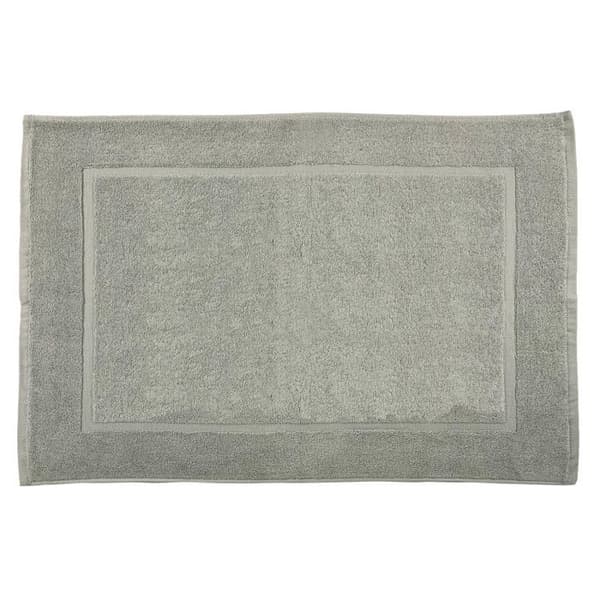 Badrumsmatta "Soft" 50 x 80 cm 100% Kammad bomull / 1000 gr/m² - Soft Silver