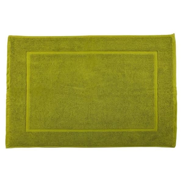 Badrumsmatta "Soft" 50 x 80 cm 100% Kammad bomull / 1000 gr/m² - Soft Olive