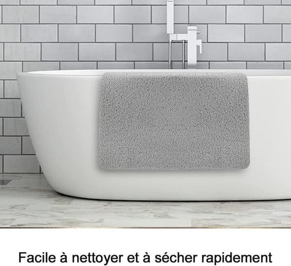 Antiskid Duschmatta, 60x60cm, Badmatta, Massageduschmatta i PVC Luffa för Våta Områden, Snabbtorkande