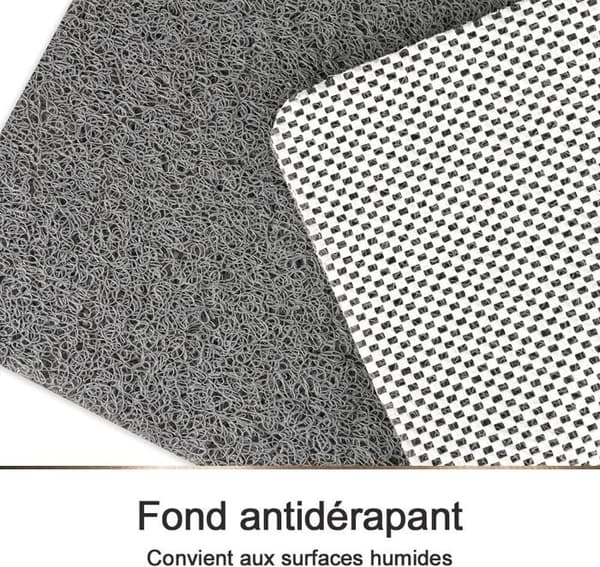 Antiskid Duschmatta, 60x60cm, Badmatta, Massageduschmatta i PVC Luffa för Våta Områden, Snabbtorkande