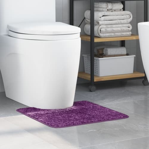 Badrumsmatta U-formad Lila 50x50 cm Polypropylen Halkfri