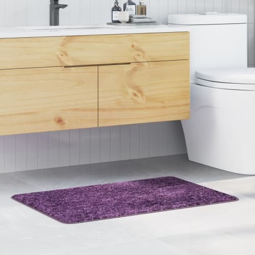 Badmat Rektangulär Lila 60x90 cm Polypropylen Halkfri