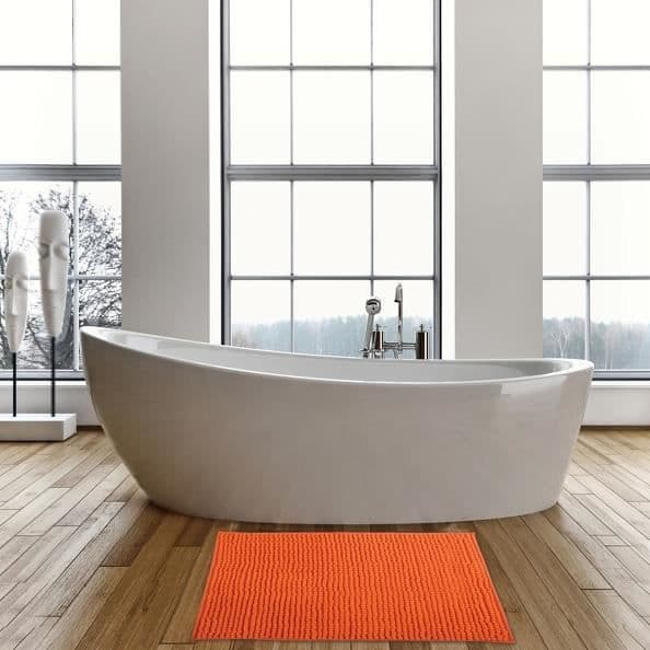 CHENILLE Mikrofiber badmatta - MSV - 40x60cm - Orange