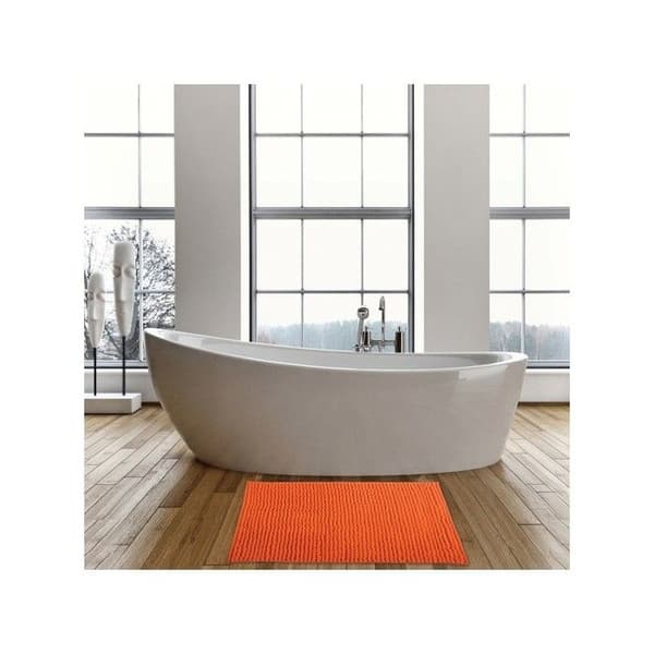 CHENILLE Mikrofiber badmatta - MSV - 40x60cm - Orange