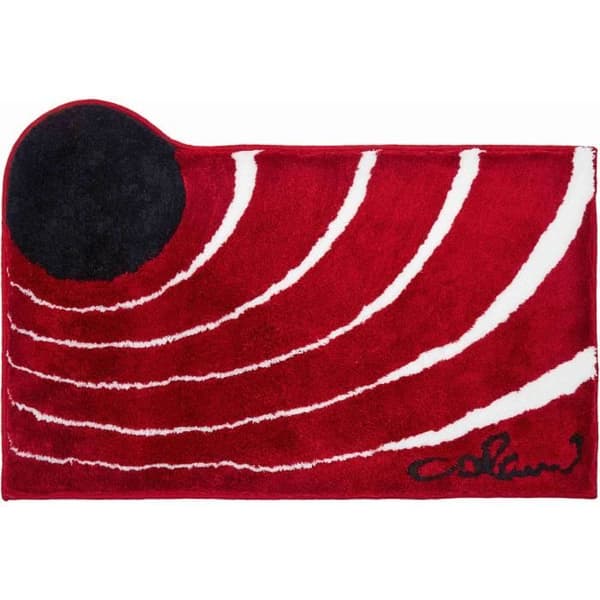 COLANI 2 badrumsmatta röd 70 x 120 cm / Färg: röd / Referens: b2627-023004007