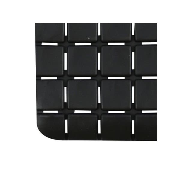 Anti-halk badkarsmatta Gummi QUADRO 36x76cm Svart - MSV