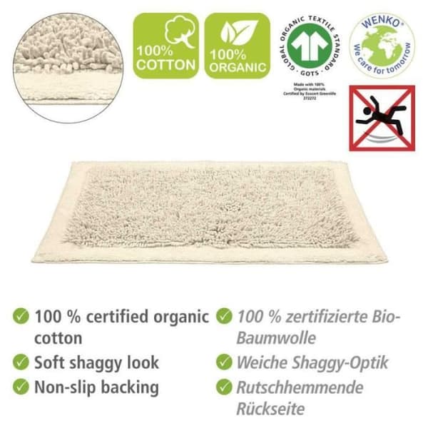 Badmatta - Wenko - "Sydyma" badmatta - Beige - l 60 x l 90 cm