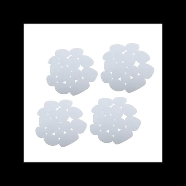 Antiskid för badkar eller dusch PVC GALETS 12x13cm Vit - MSV