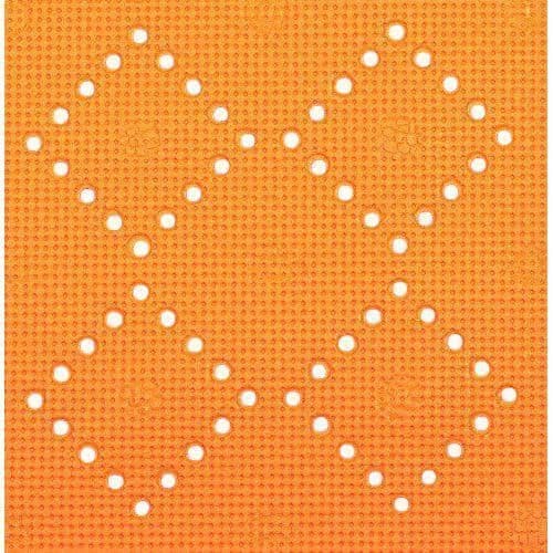Dusch/badmatta - Spirella - Alaska - Orange - 55 x 55 cm - Halkskydd