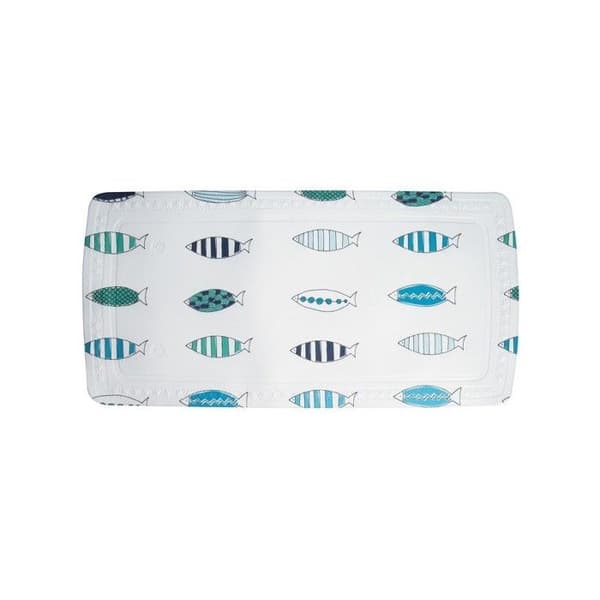 Tjock PVC-badkarstapet SANTARINA 71x36cm Blå Spirella