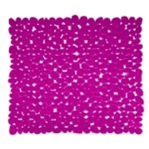 PVC pebble duschmatta - MSV - 53x53cm - Rosa/Fushia - Tvättbar