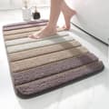 Miniatyrbild 1 av 6: Lollanda Halkfri badmatta, extra mjuk badrumsmatta, maskintvättbar, vattenabsorberande, 40 x 60 cm, beige