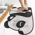 Miniatyrbillede 4 af 7: OBOSOE 1stk sød panda tegneserie vandabsorberende bademåtte, superabsorberende skridsikker måtte til badeværelse, hjem, køkken, 80 x 50cm