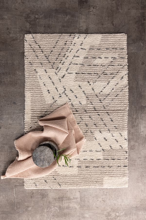 Silea Beige Badrumsmatta