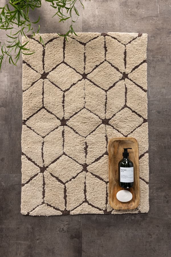 Lovi Beige Badrumsmatta