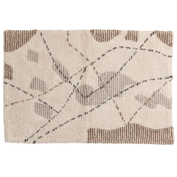 Tiva Beige Badrumsmatta Beige 60x90 cm