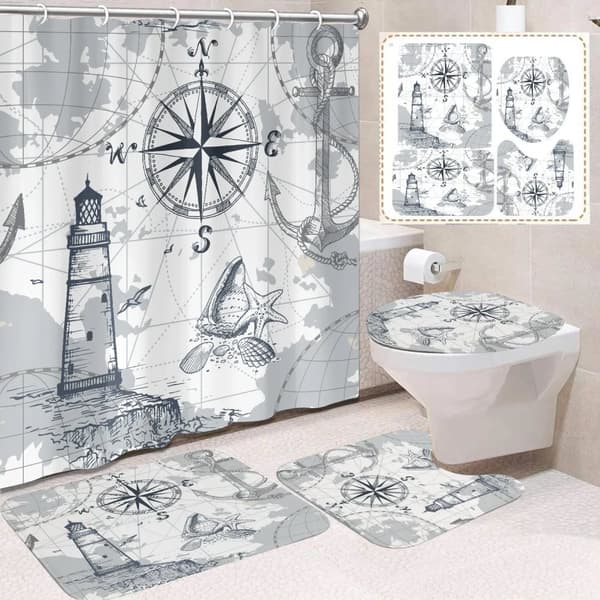 Kylpyverhosetti, ympäristöystävällinen, maalaistyyli,FLR-1