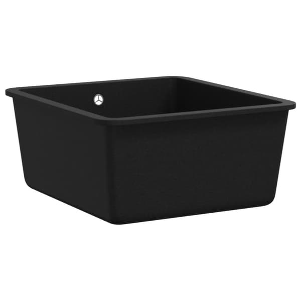vidaXL Diskho granit enkel svart