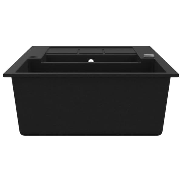 vidaXL Diskho granit dubbel svart