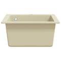 Miniatyrbilde 5 av 8: vidaXL Kjøkkenvask enkel kum granitt beige