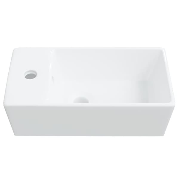 vidaXL Pesuallas valkoinen 48x25x15 cm keraaminen