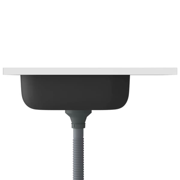 vidaXL Tiskiallas viemärisarjalla hopea 600x500x155 mm ruostum. teräs