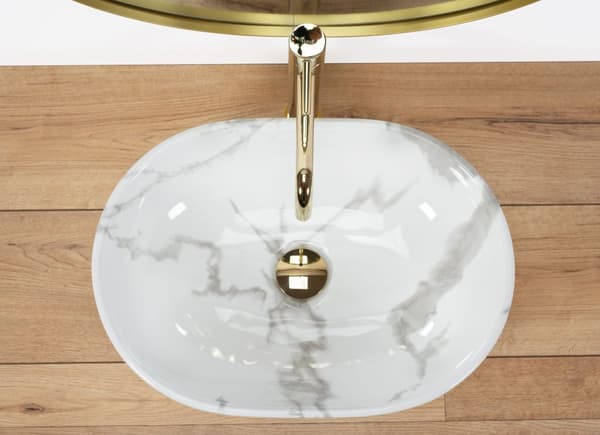 TISKIPÖYTÄ PESUALLAS REA AMELIA MARMO SHINY