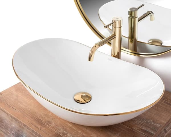 BORDPLADE HÅNDVASK SALG ROYAL GOLD EDGE
