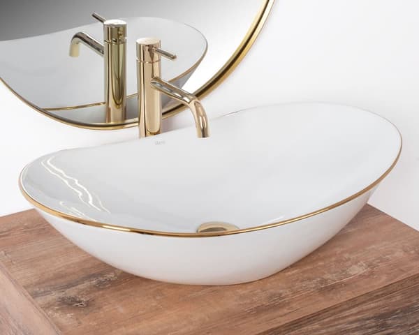 BORDPLADE HÅNDVASK SALG ROYAL GOLD EDGE