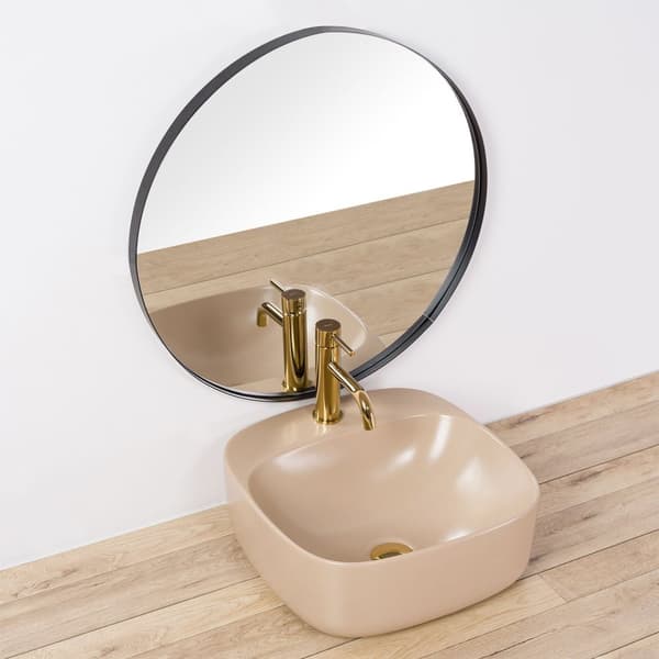 BORDPLADE HÅNDVASK REA LUIZA 42 BEIGE MATT