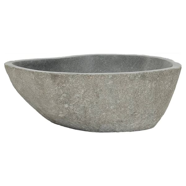 håndvask (37-46)x(29-36) cm oval flodsten