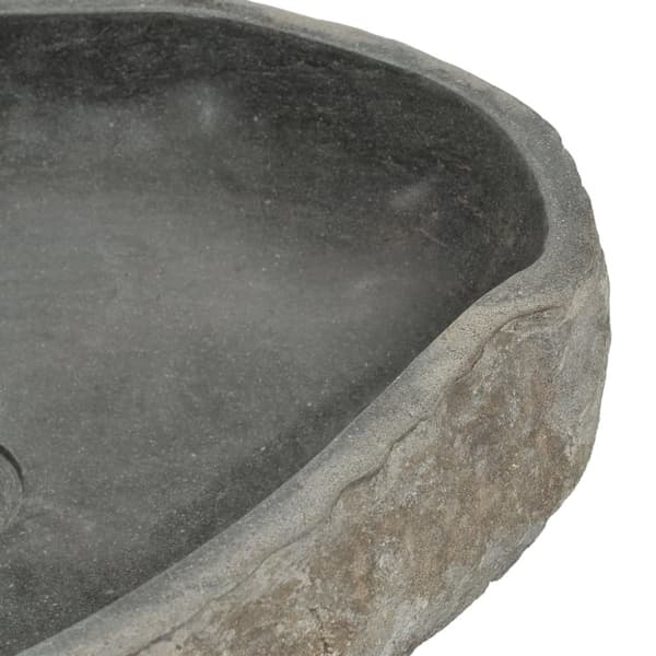 håndvask (45-53)x(34-41) cm oval flodsten