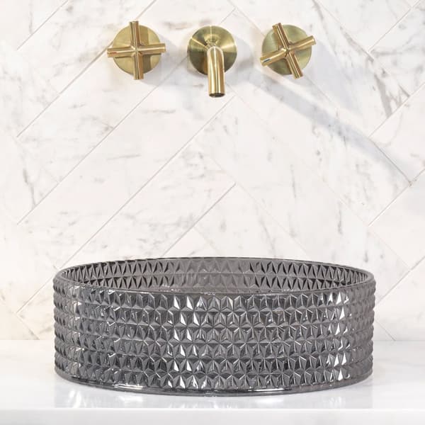 TVÄTTSTÄLL CRISTAL 35 BLACK - BÄNKMONTERAD