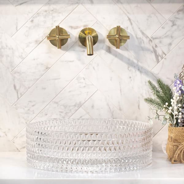TVÄTTSTÄLL CRISTAL 35 TRANSPARENT - BÄNKMONTERAD