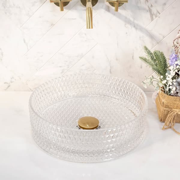 TVÄTTSTÄLL CRISTAL 35 TRANSPARENT - BÄNKMONTERAD