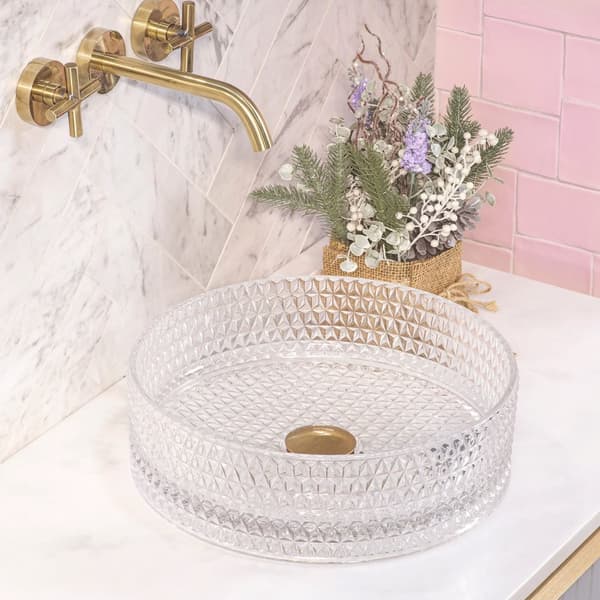TVÄTTSTÄLL CRISTAL 35 TRANSPARENT - BÄNKMONTERAD