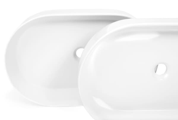 TVÄTTSTÄLL NADIA 60 WHITE MATT - BÄNKMONTERAD