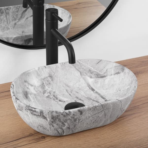 Bordmonteret håndvask REA AMELIA MINI STONE MATT