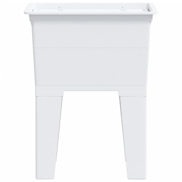 vidaXL Vaskekar hvit 59x41x75 cm harpiks