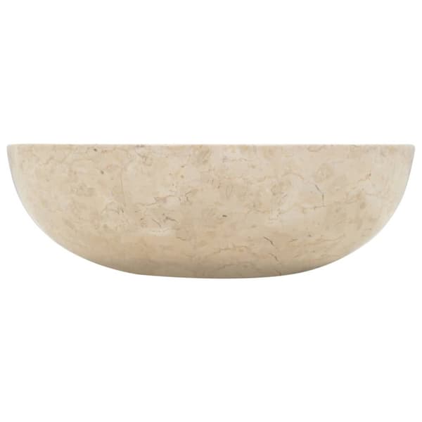 vidaXL håndvask 40 x 12 cm marmor cremefarvet -  Badeværelsesvaske
