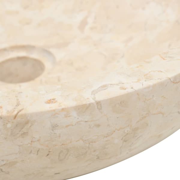 vidaXL håndvask 40 x 12 cm marmor cremefarvet -  Badeværelsesvaske