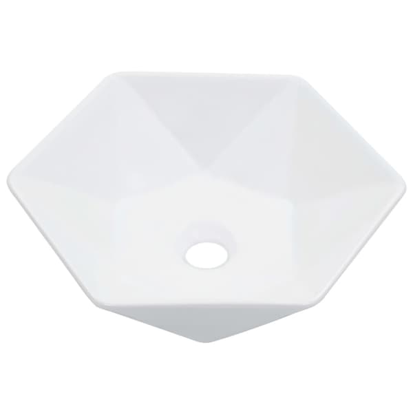 vidaXL Handfat 41x36,5x12 cm keramik vit -  Handfat