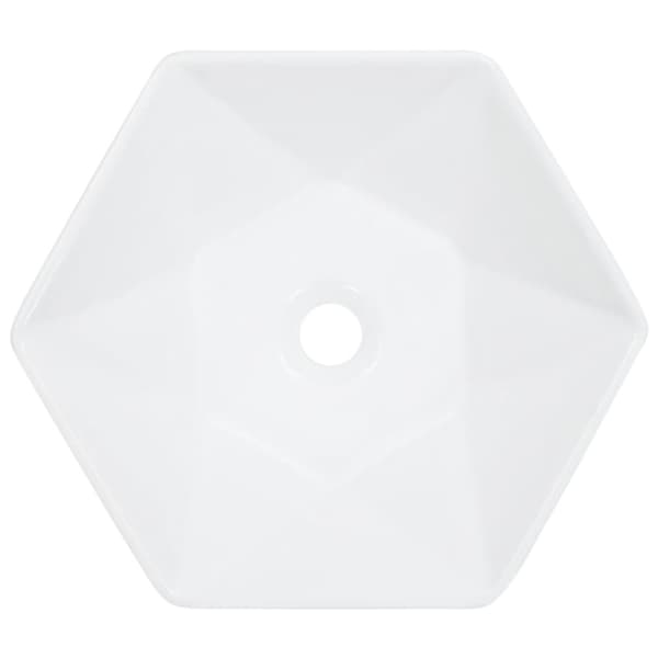 vidaXL Handfat 41x36,5x12 cm keramik vit -  Handfat
