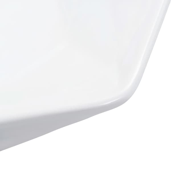 vidaXL Handfat 41x36,5x12 cm keramik vit -  Handfat