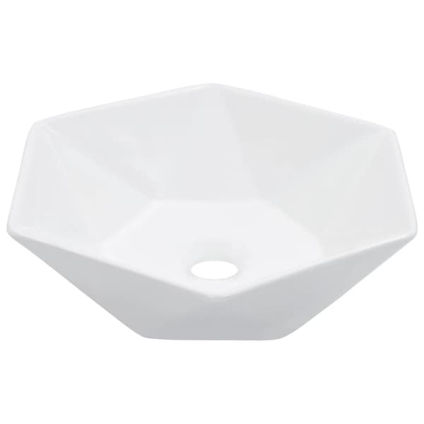 vidaXL Handfat 41x36,5x12 cm keramik vit -  Handfat