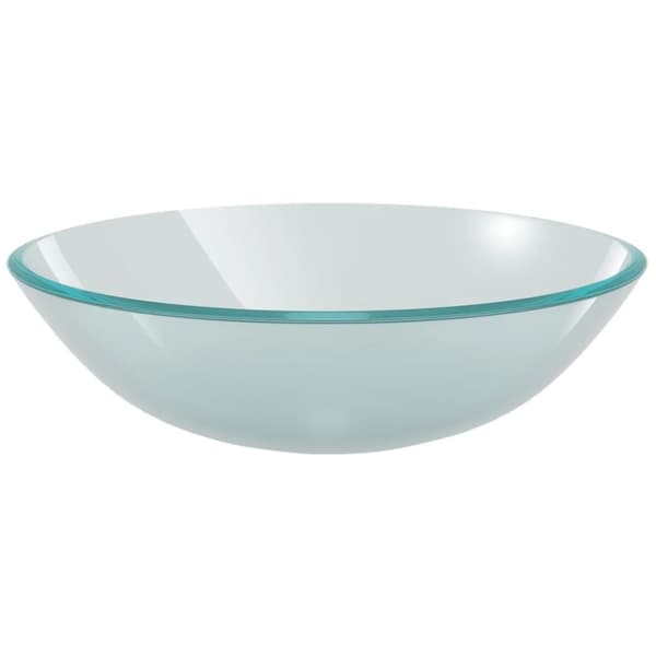 vidaXL håndvask i hærdet glas 42 cm matteret -  Badeværelsesvaske