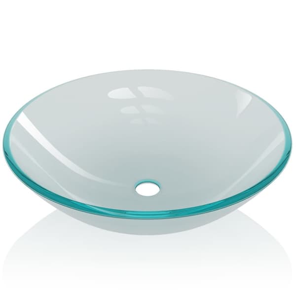 vidaXL håndvask i hærdet glas 42 cm matteret -  Badeværelsesvaske