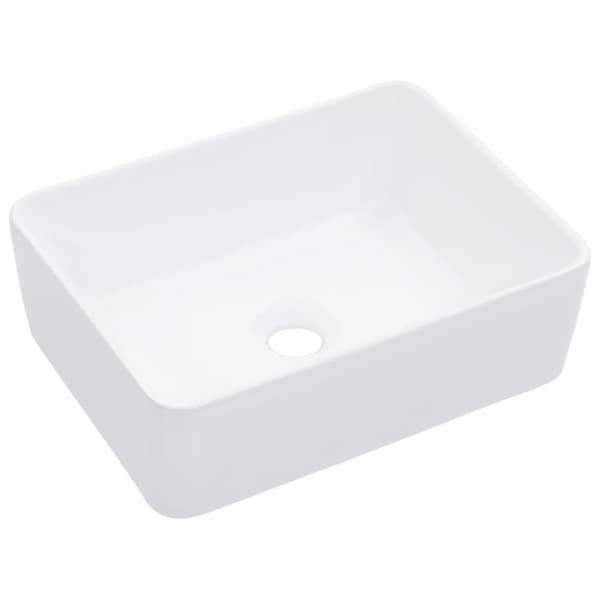 vidaXL håndvask 40 x 30 x 13 cm keramik hvid -  Badeværelsesvaske
